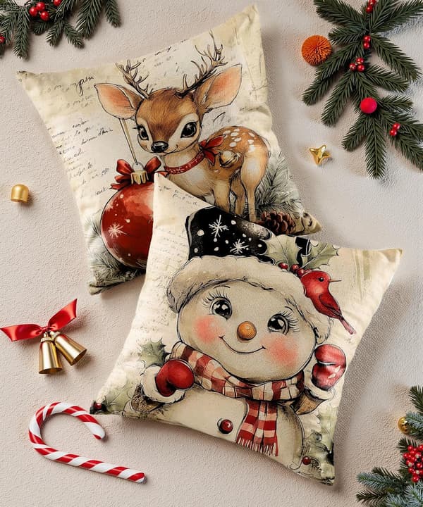 Julkuddfodral för soffa vardagsrum utomhusinredning Christmas Pillow Covers