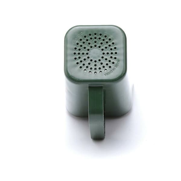 Grön trädgårdsskyffel i plast, multifunktionell hinkspade 22 cm för omplantering, grävning och krukväxter, 1 st