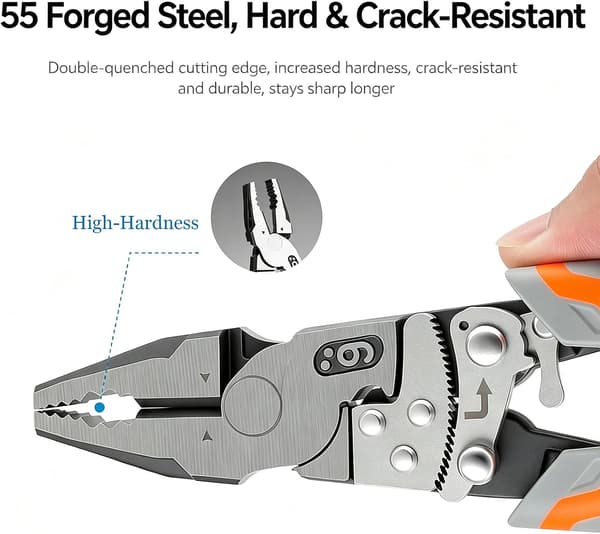 Skralle-låsetang 9 tommer multifunksjonell avbitertang Ratcheting Locking Pliers,