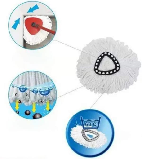 Erstatningsmopphoder, kompatible med Vileda Turbo/O-Cedar EasyWring & Clean Mop