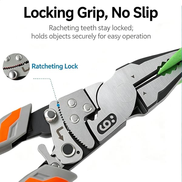 Spärrande svetstång 9 tum multifunktionell avbitare Ratcheting Locking Pliers,