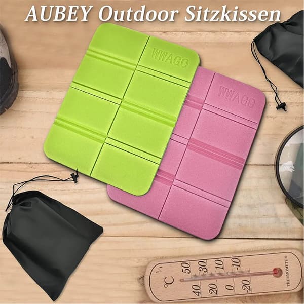 Vikbara sittdynor 2-pack XPE Vattentät Utomhus Picknick Camping Jakt Resematta