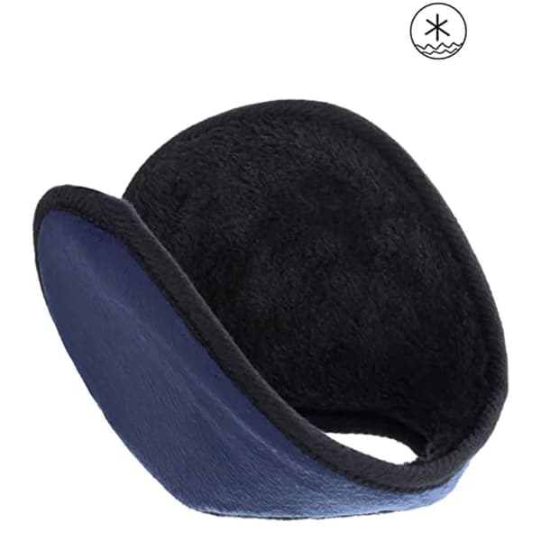 Unisex klassiske ørevarmere i lammeull (cyan)