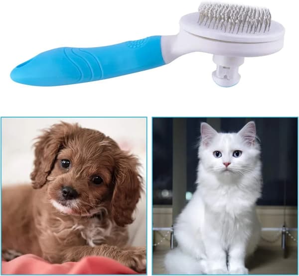 Kæledyrsbørste Kattebørste Hundebørste til katte og hunde med kort, mellemlangt og langt hår
