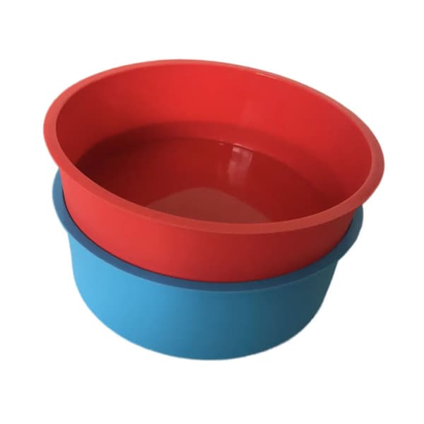 Sæt runde silikone bageforme, silikone kageforme, runde non-stick bageforme, 6 tommer, 4 tommer