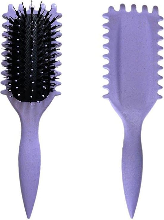 Krølledefinerende børste Anti-Frizz til 2A-4C hår Ingen trækning Styling Curl Define Borstel