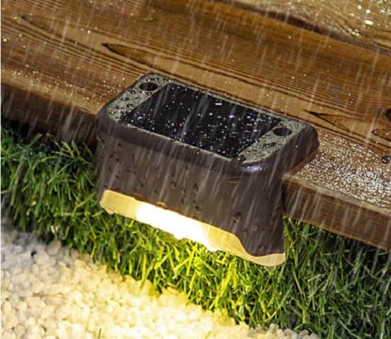 Solar Væglampe 4-pak Sort Muurlamp Solar 4