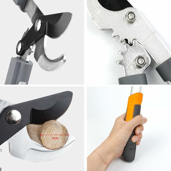 45 cm girsaks SK5-blad kutter 3 cm grener aluminiumshåndtak 1 stk