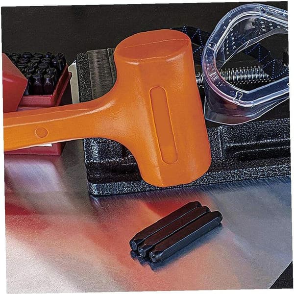 Gummihammer 40 mm diameter PVC blød overflade stålkernestødabsorberende til gulvfliser marmor møbelinstallation