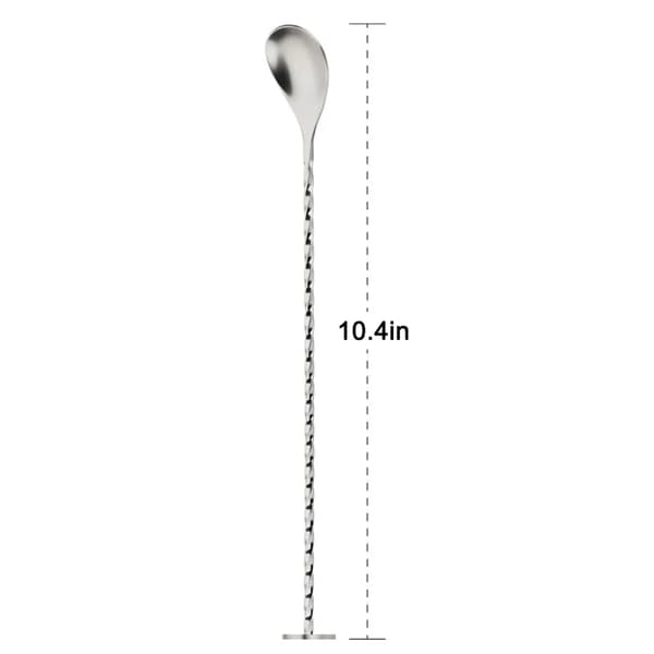 Rustfrit stål barske 26,5 cm spiral cocktailblandingsske 1 stk