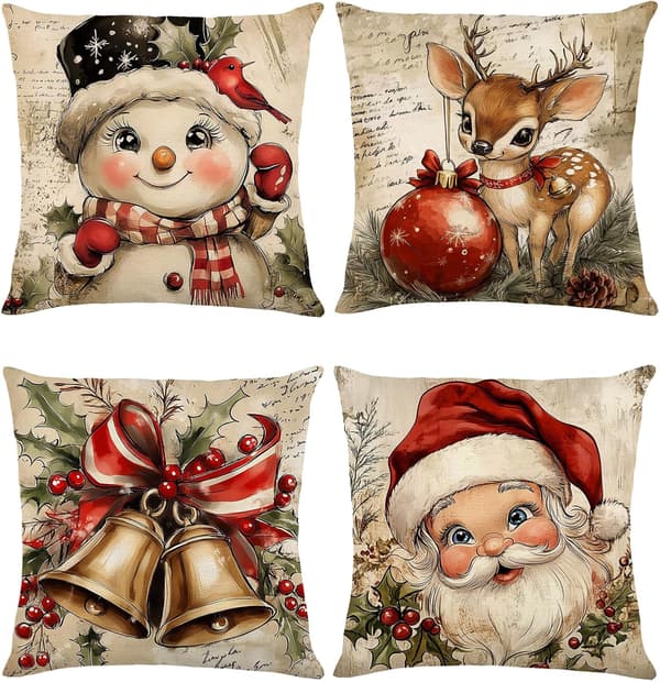 Julepudebetræk til sofa stue udendørs indretning Christmas Pillow Covers