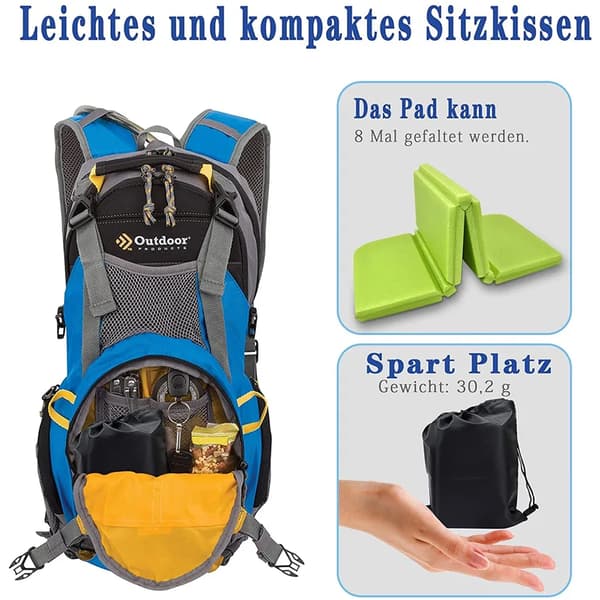 Vikbara sittdynor 2-pack XPE Vattentät Utomhus Picknick Camping Jakt Resematta