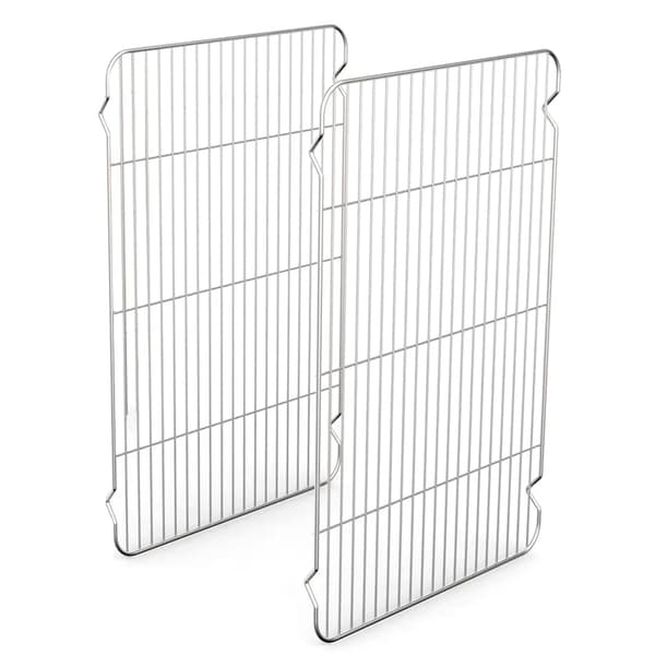 Kylgaller 2-pack Rostfritt 31x20 cm Diskmaskinssäkert Ugn BBQ Bakgaller