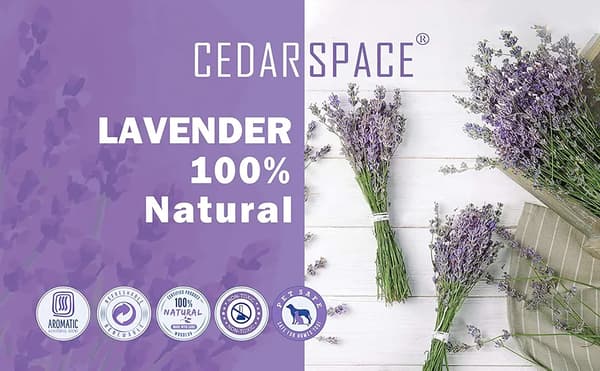 Tørrede lavendelposer, 12-pak Dried Lavender Sachets