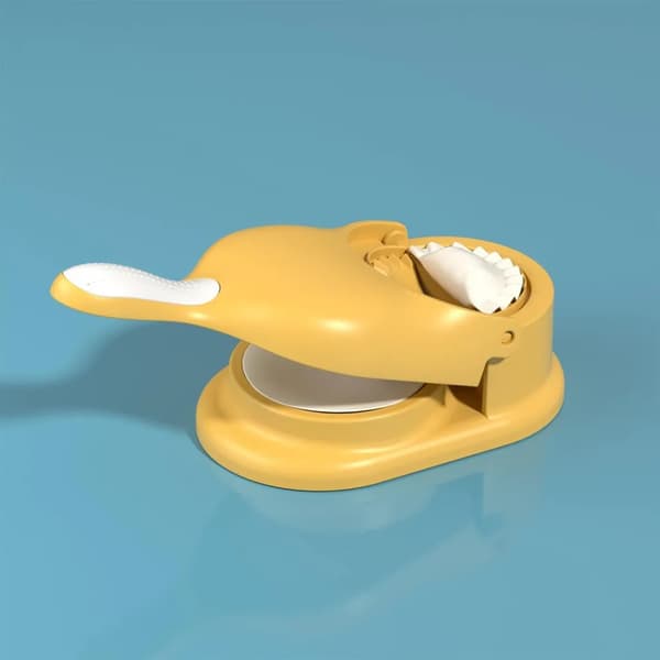 2-in-1 Dumpling Maker Press Skin Mold Food-Grade PP Non-Slip Handle 1kpl