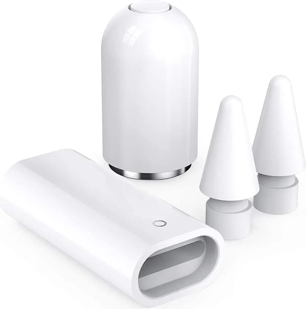 Magnetisk lock, laddningsadapter och spetsar ersättningstillbehörssats för Apple Pencil 1:a generationen