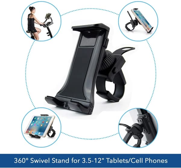 Surfplatta Telefonfäste Träningsutrustning Cykel 360 Roterande Klämma 9-22 cm