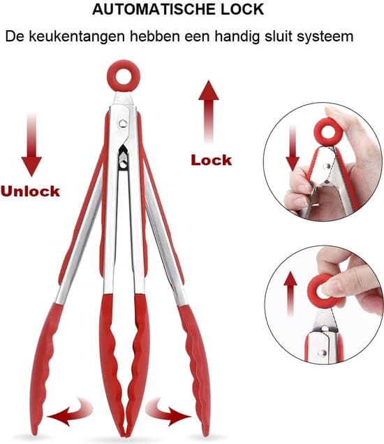 BBQ-tang sæt med 3 Kitchen4you BBQ accesoires