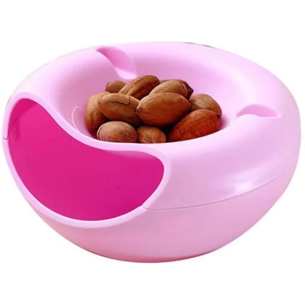 Dobbeltlags snackbrett avtakbar telefonholder PP 20,5x11,5cm 2 stk
