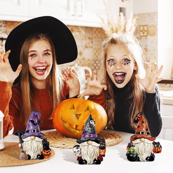 3 kpl Halloween-tonttuhahmoja pöytäkoristeeksi 3 pcs
