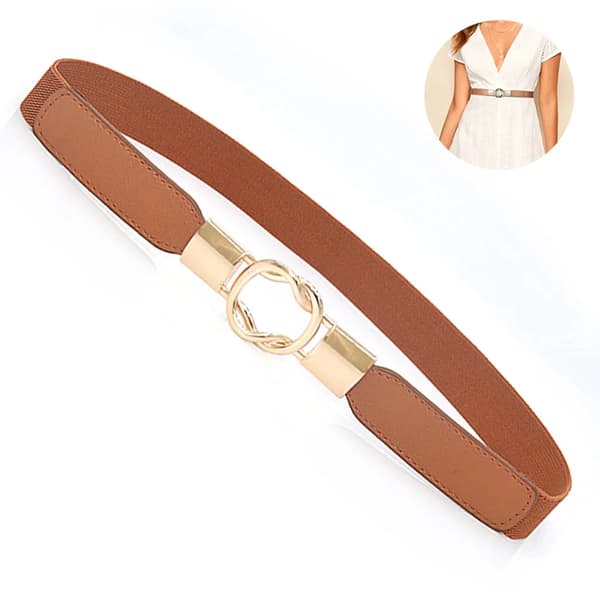 1 st spännefritt elastiskt bälte osynligt justerbart unisex khaki 68 cm