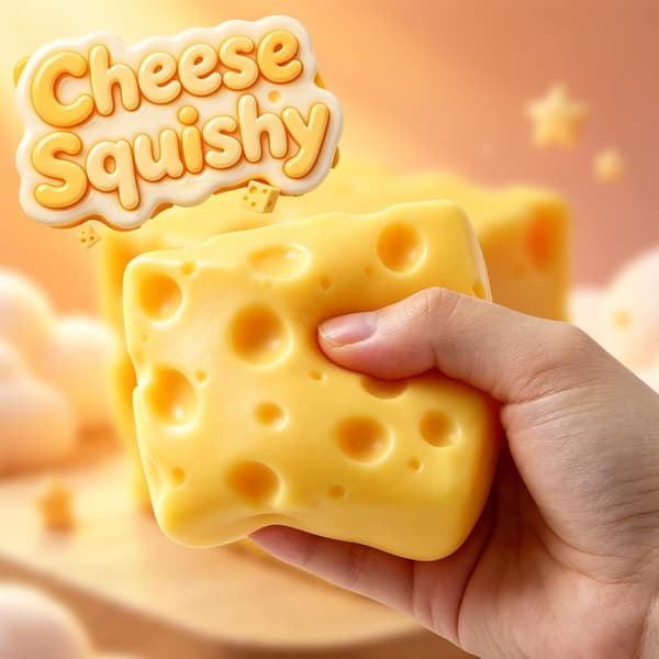 Ost Squishy Stressavlastningsleksak