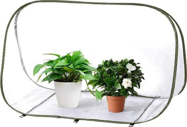 Bærbart foldbart minidrivhus 90x52x62cm PVC plantebetræk Pop Up Have