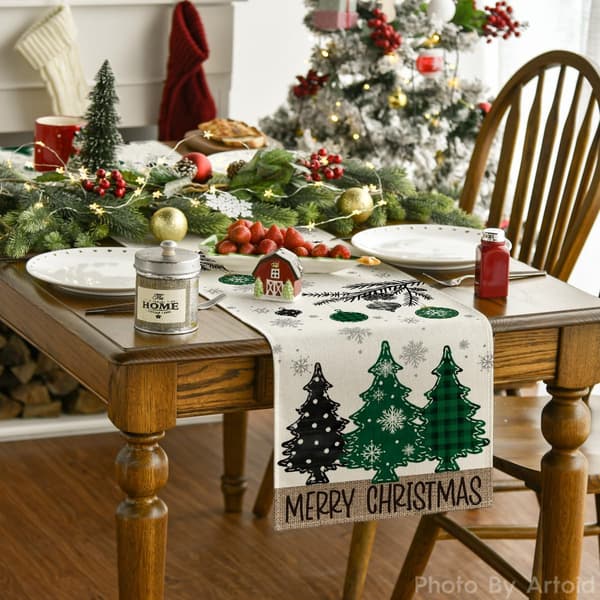 Furu God Jul Bordløper Hjemmefest Dekor 13x72 Tommer Artoid Mode Pine