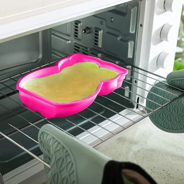 Ugle Silikon Kakeform Rosa Nonstick Bakeform for Barnebursdagskake Pudding Brød