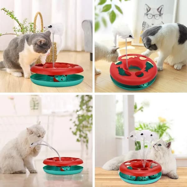 3-i-1 Interaktiv Katteleke 3-in-1 Interactive Cat