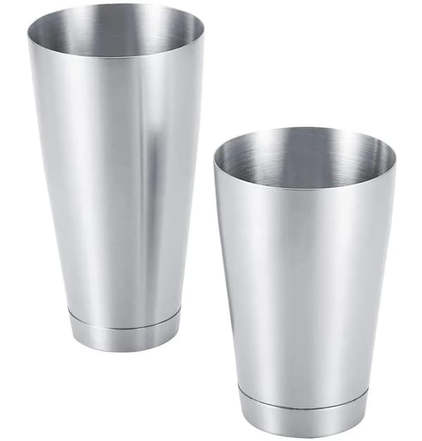 Boston Cocktailshaker Set Rostfritt Stål 820ml 550ml Silver 1 Set