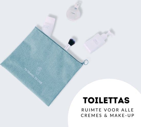 7-pack packpåsar blå bagage reseorganisatör