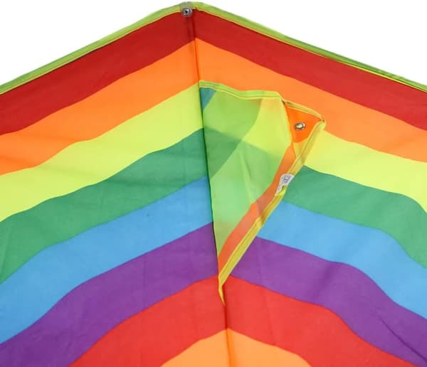 Enkeltlinje Regnbue Drage Drage Stribet med 100m Linespole 95x50cm Polyester 1 Sæt