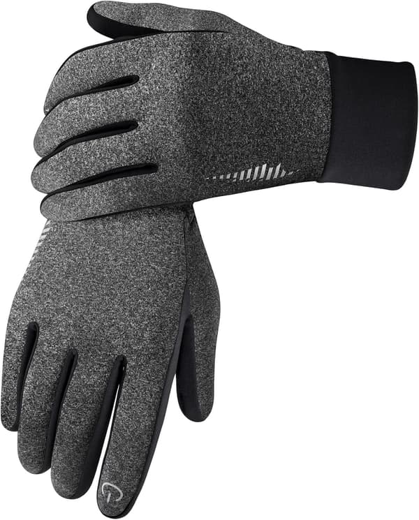 Vinterhandskar för kvinnor män, termiska pekskärmshandskfoder för skidåkning, halkfri handflata och fleecefodrade SIMARI Winter Gloves