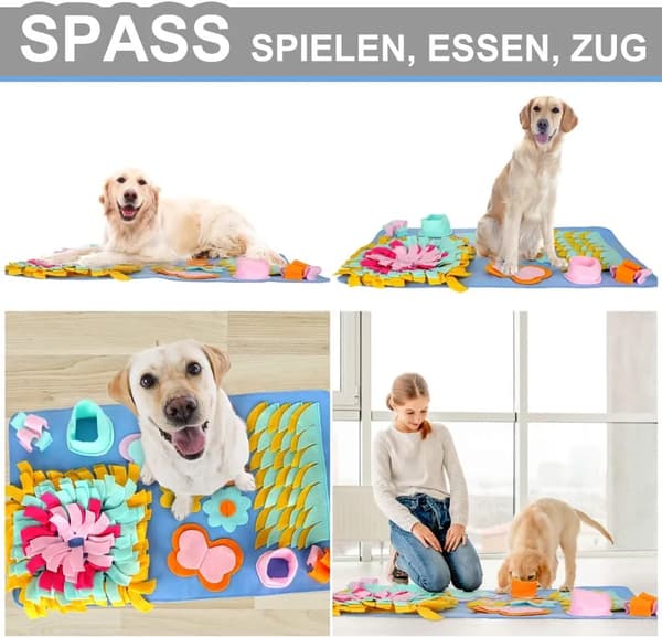 Kæledyrstræningsmåtte Hundesnusemåtte Sammenfoldelig Vaskbar til Katte- og Hundetræningslegetøj