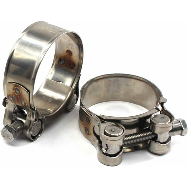 T-Bolt Slangeklemmer 4 stk 52-55mm 304 Rustfritt Stål Låserørklemmer