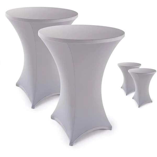 Stretch Bar Bordsskydd Pub Duk Silvergrå 80cm 2-pack