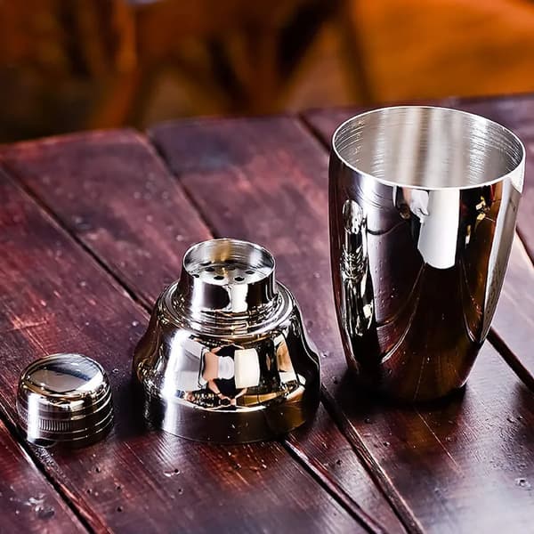 Cocktail Shaker Sæt 750ml Rustfrit Stål Indbygget Si Barske Kompatibel Hjemmebar