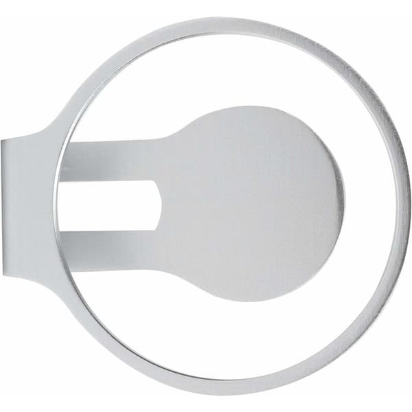 Minibandfäste i aluminiumlegering, platsbesparande, silver, inga högtalare