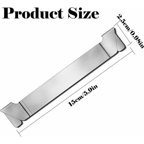 Grillspatelholder i rustfrit stål 150x250x1 mm Grilltilbehør Spatelstativ 1 stk