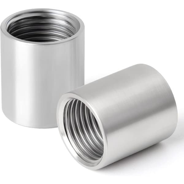 5 stk. 304 rustfrit stål lige hungevindkoblinger DN25 integrerede muffe-rørfittings