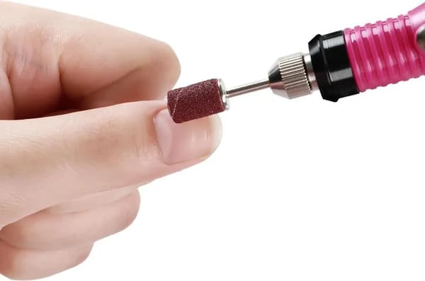 Elektriskt manikyr pedikyrset män kvinnor hem bärbara bits sladd förvaringskit