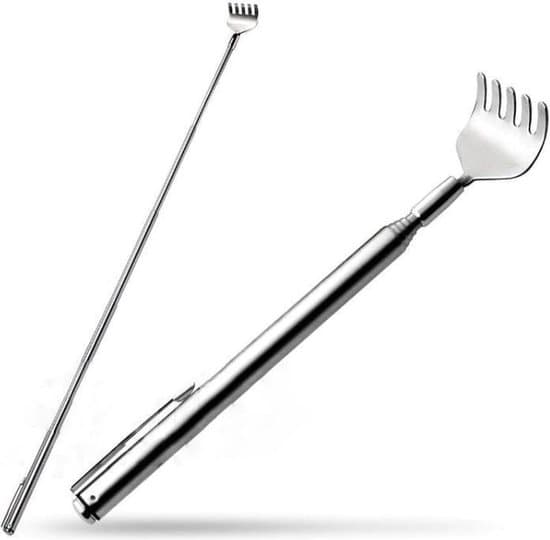 Uttrekkbar ryggkløer i rustfritt stål 50 cm