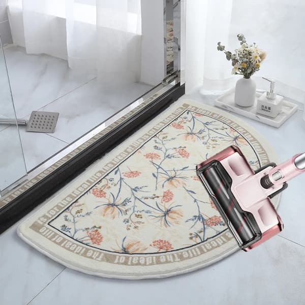 Skridsikker bademåtte vaskbar absorberende blød mikrofiber 50x80cm badekar