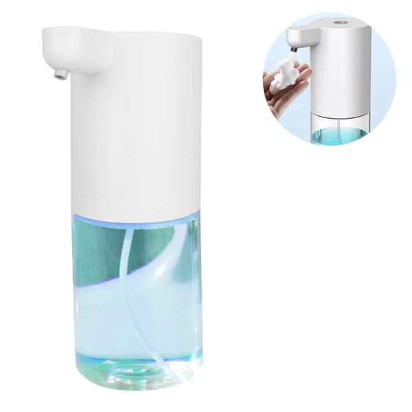 Automatisk skumtvåldispenser 350ml Beröringsfri USB-laddning IPX4 blå ABS PP