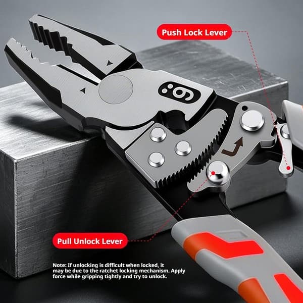 9 tommer skralde-selvlåsende griptang, arbejdsbesparende wireklipper, A 9″ Grip Pliers