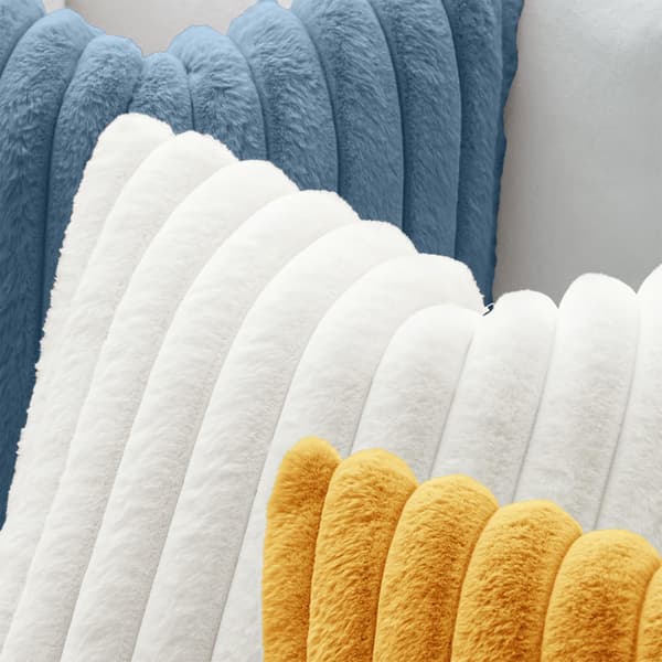 MIULEE Fuskpäls Kuddfodral 45x45 cm Vit, 2-pack Set of 2