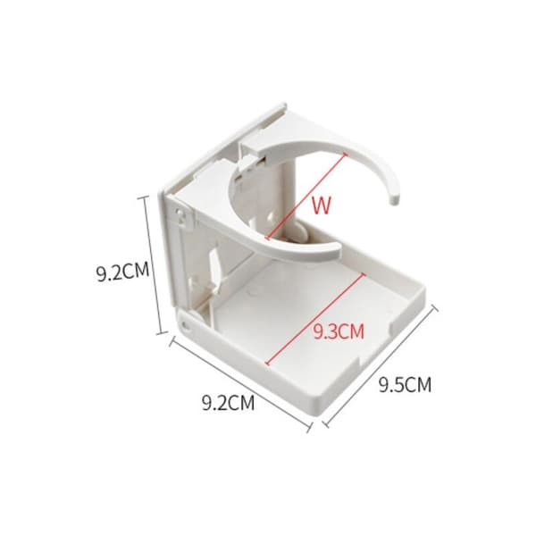 Sort justerbar foldbar drikkekopholderbase justerbare arme skruemontering til skrivebord/disk 1 stk.