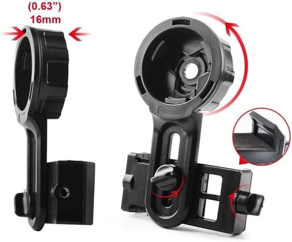 Smarttelefon Teleskopadapterfeste Passer Kikkert Spotting Scope Okular 24-47mm