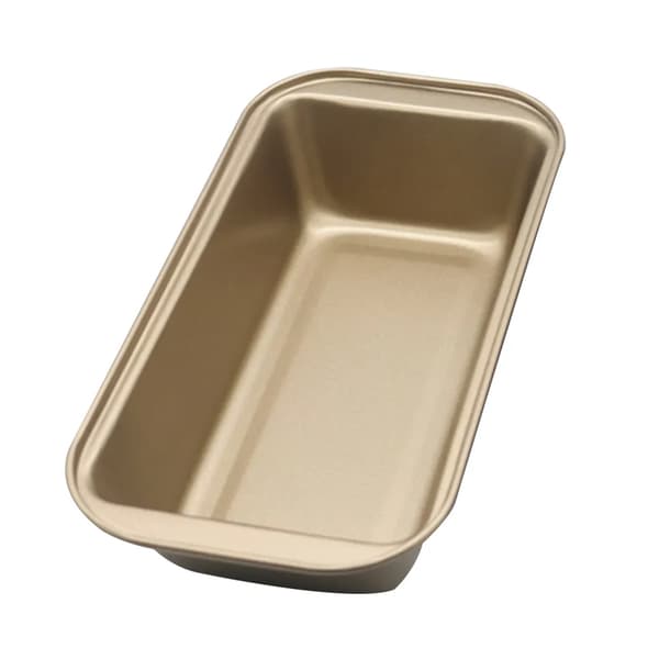 2 stk. Non-Stick Bageform Sæt 25,5 cm Kulstofstål Brødform Guld